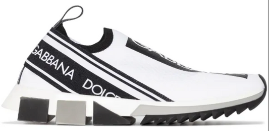 mens white laceless sneaker