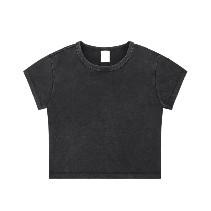 Snow Washed Crop Top