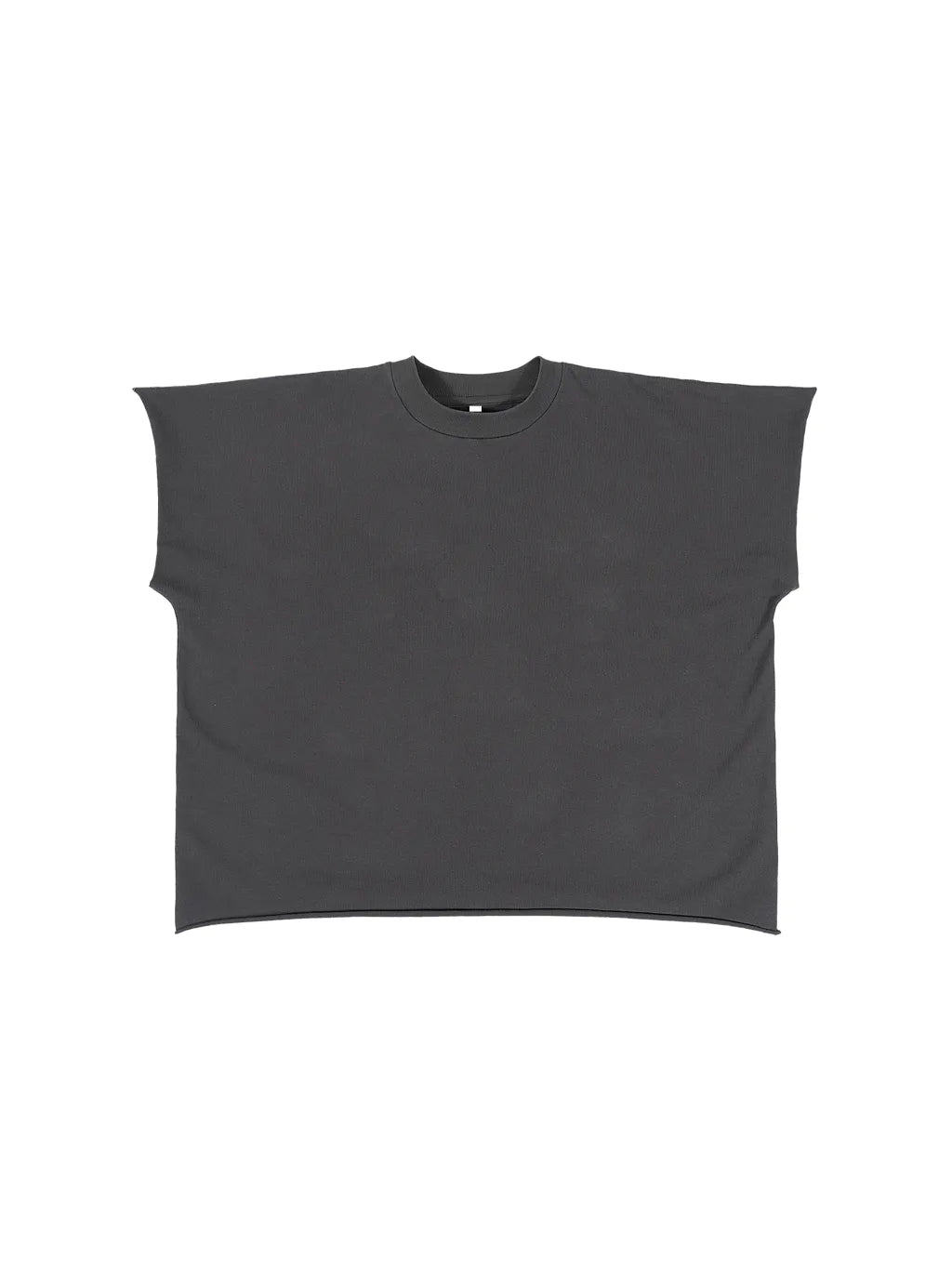 Raw Edge Boxy Non-Shrink T-Shirt