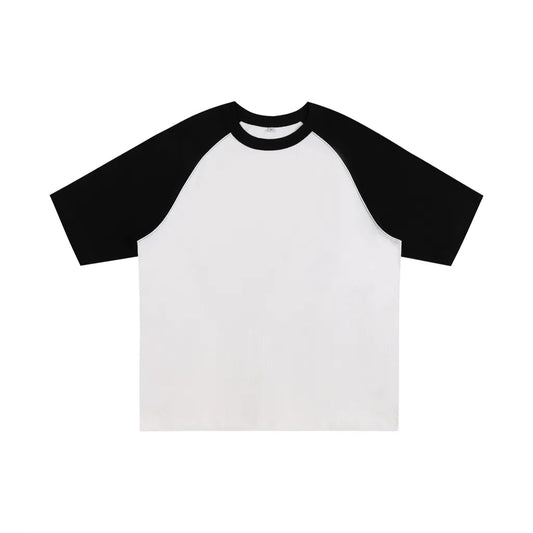 Color-Blocked Raglan Sleeve T-Shirt