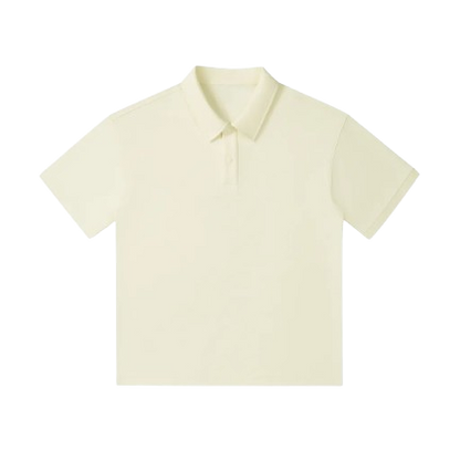 Drop Shoulder Short-Sleeve Polo
