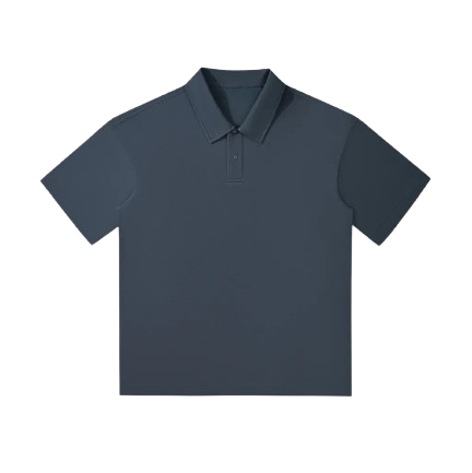 Drop Shoulder Short-Sleeve Polo