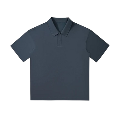 Drop Shoulder Short-Sleeve Polo