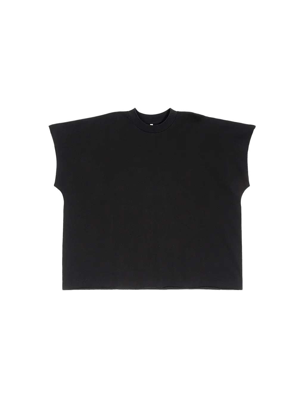 Raw Edge Boxy Non-Shrink T-Shirt