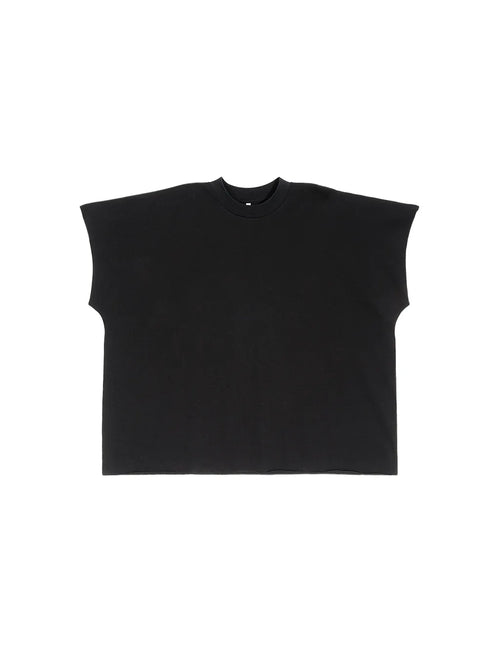 Raw Edge Boxy Non-Shrink T-Shirt