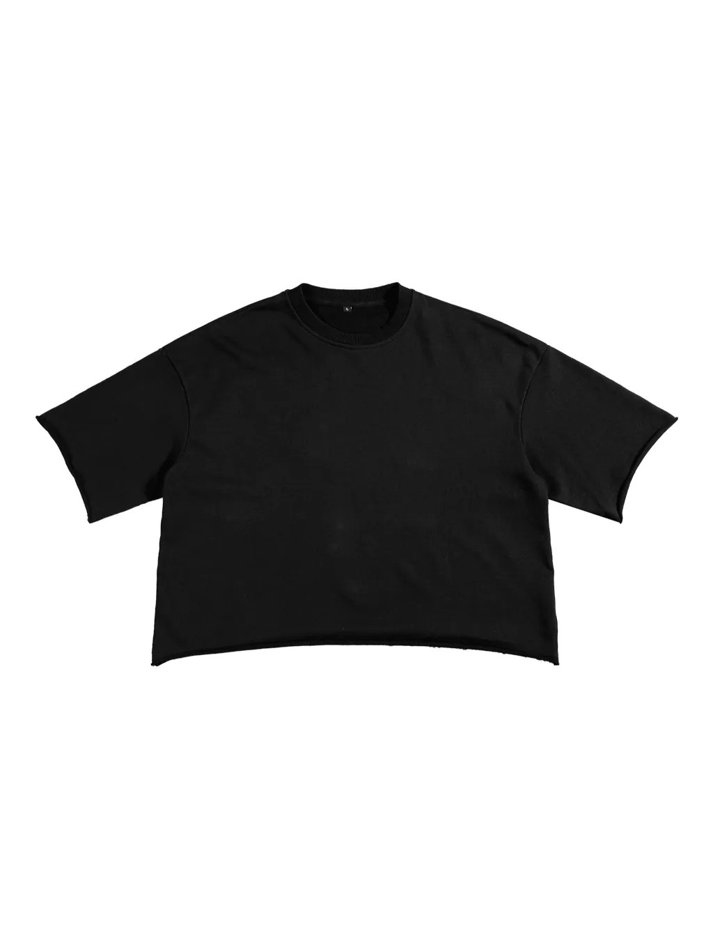 French Terry Raw Edge T-Shirt