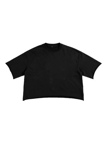French Terry Raw Edge T-Shirt