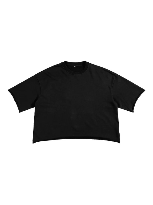 French Terry Raw Edge T-Shirt