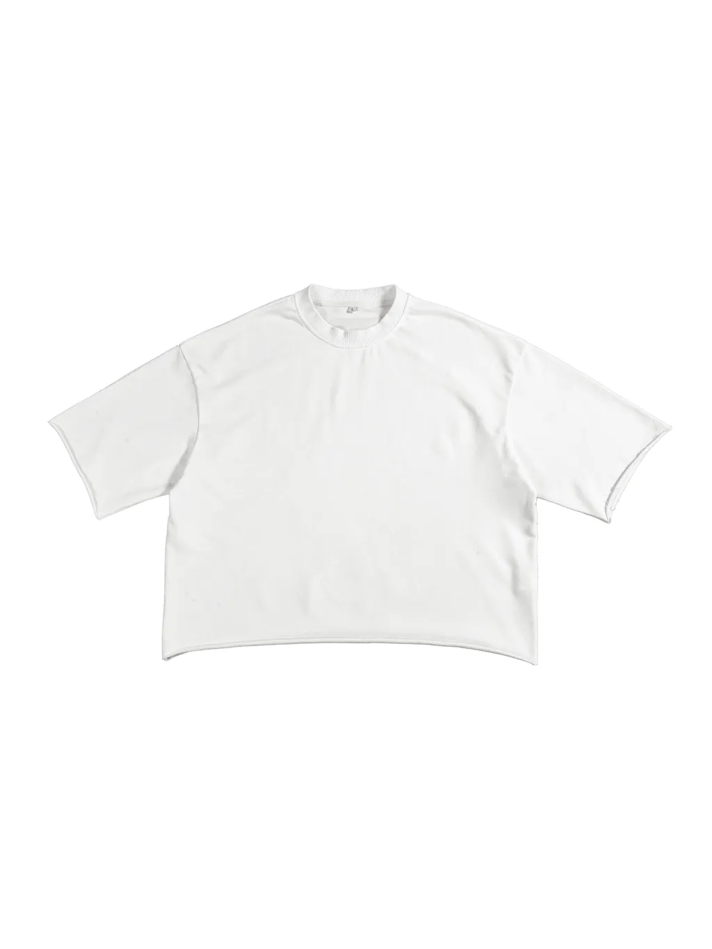 French Terry Raw Edge T-Shirt