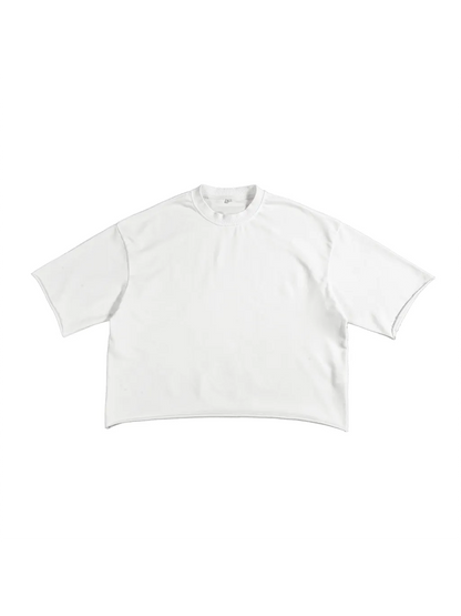 French Terry Raw Edge T-Shirt