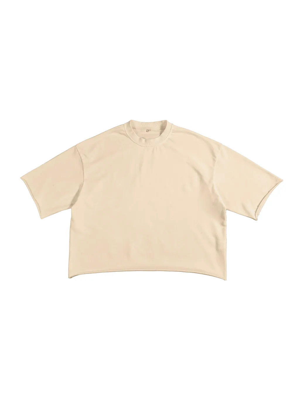 French Terry Raw Edge T-Shirt
