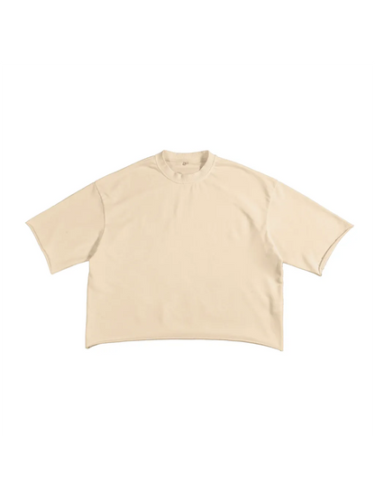French Terry Raw Edge T-Shirt