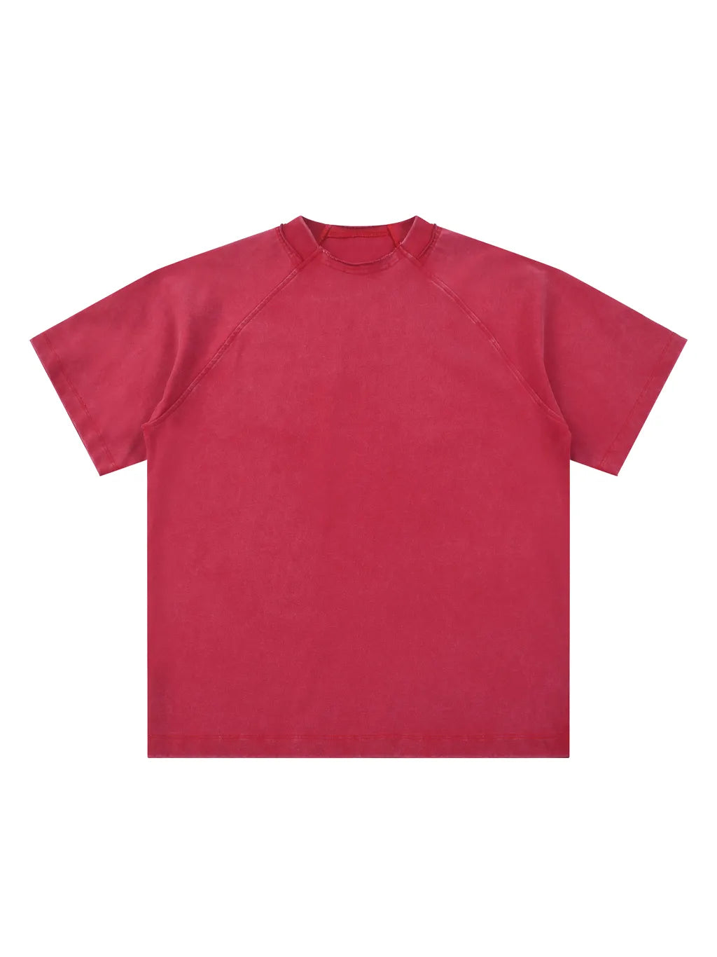 Vintage Washed Raglan Cotton T-Shirt