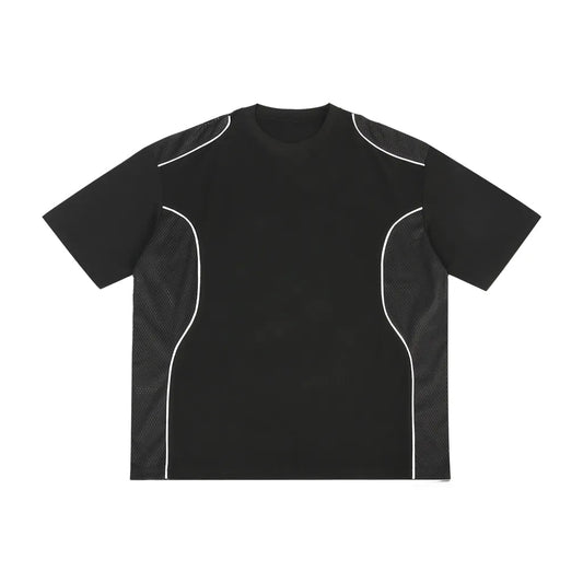 Contrast Piped Panel T-Shirt
