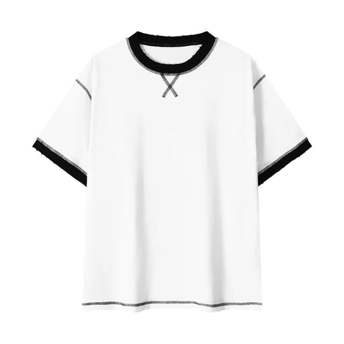 Contrast-Stitched Cotton T-Shirt