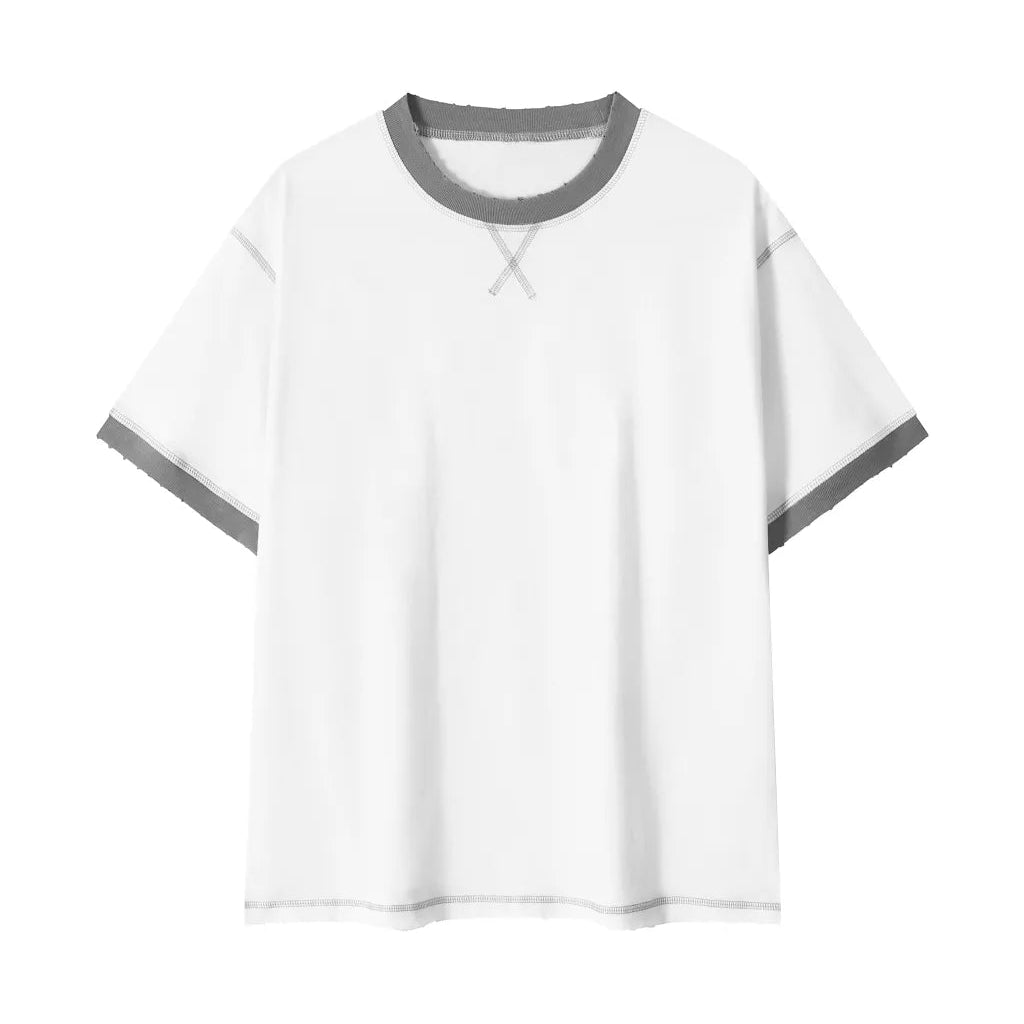 Contrast-Stitched Cotton T-Shirt