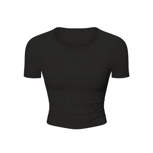 Ruched Bodycon Crop Top