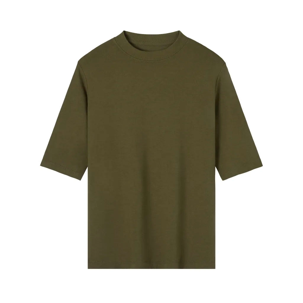 Essential Mock Neck Short Sleeve T-Shirt
