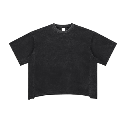 Raw Edge Snow Washed Boxy T-Shirt